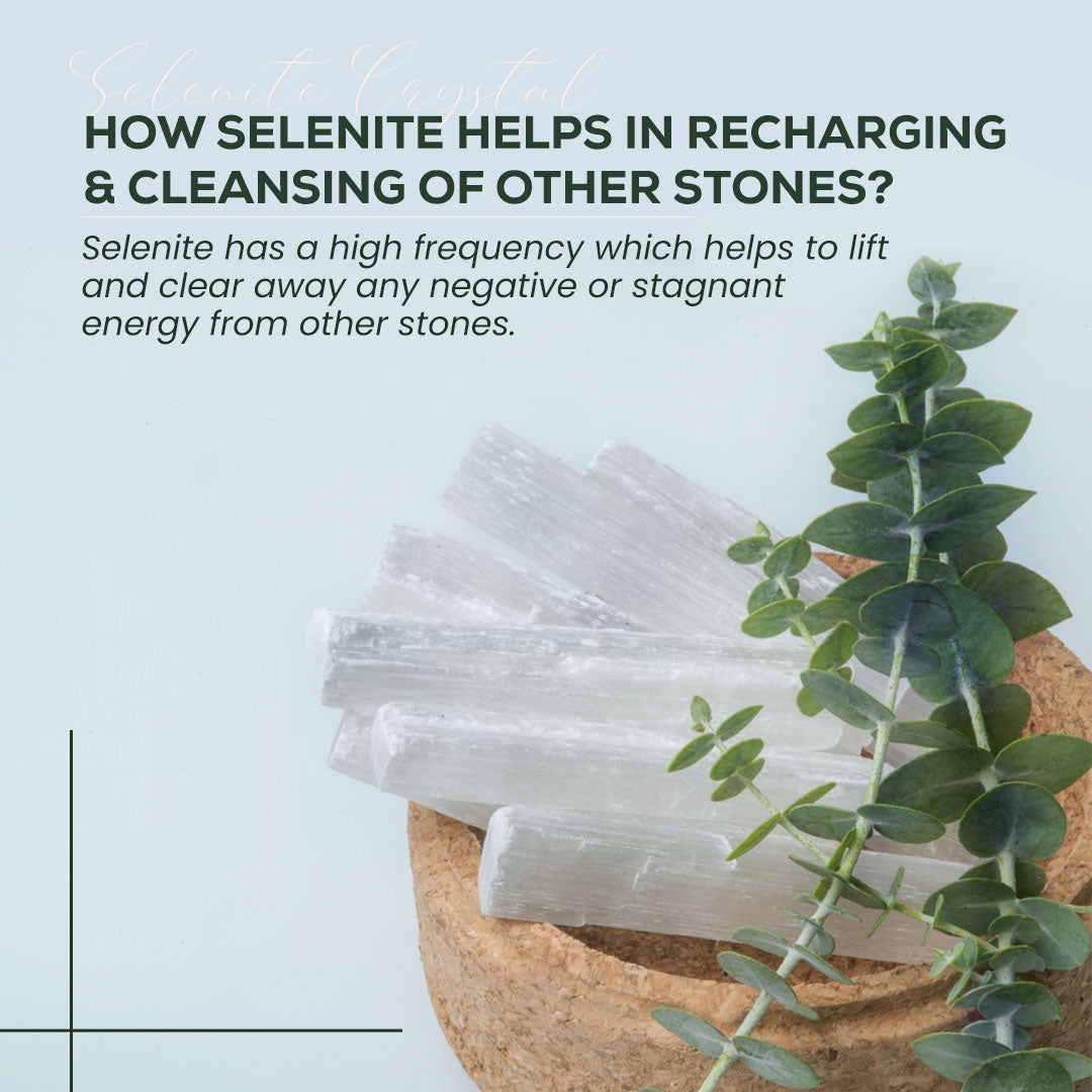 Pyrite & Selenite Dust Plate (Complimentary wooden frame)