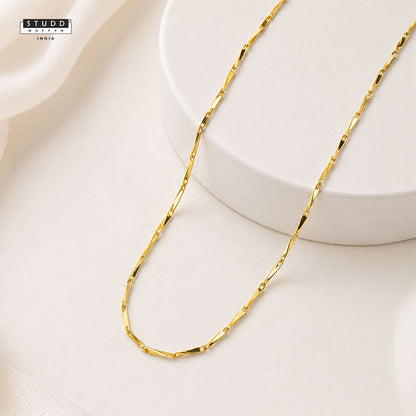 Golden Rice Chain - 24K Gold Tone Plated