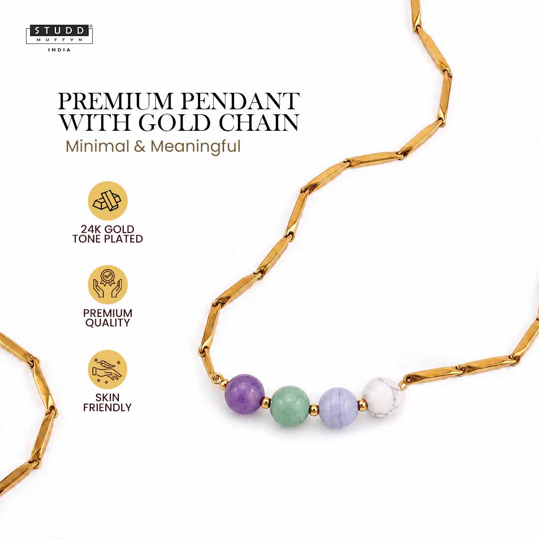 Anxiety Free Rice 24K Gold-Toned Chain