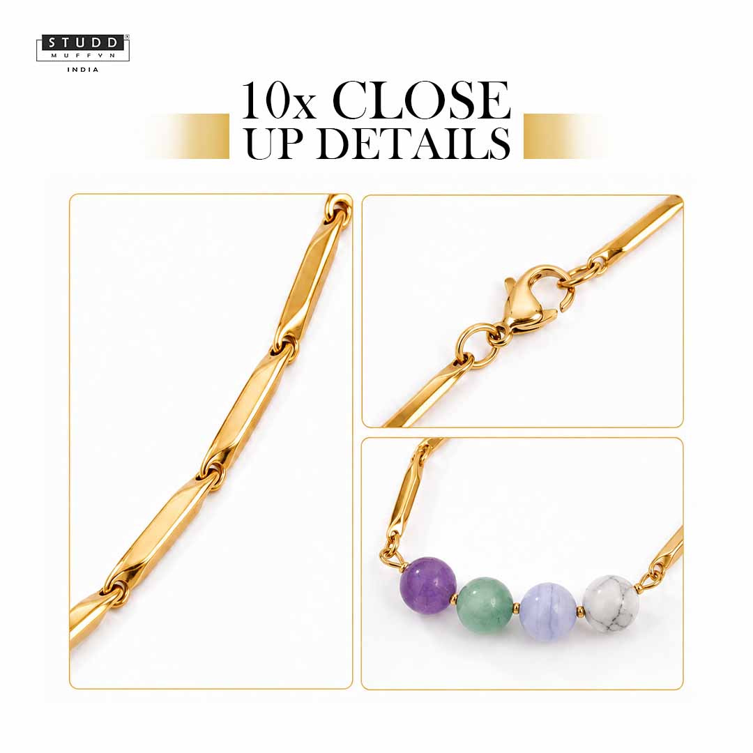 Anxiety Free Rice 24K Gold-Toned Chain