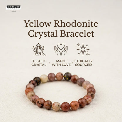 Yellow Rhodonite Bracelet – Positivity & Inner Balance