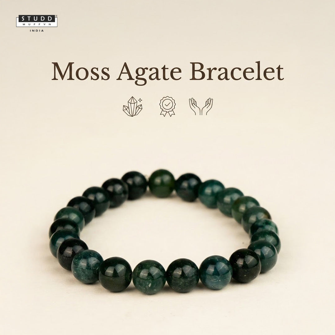 Moss Agate Crystal Bracelet