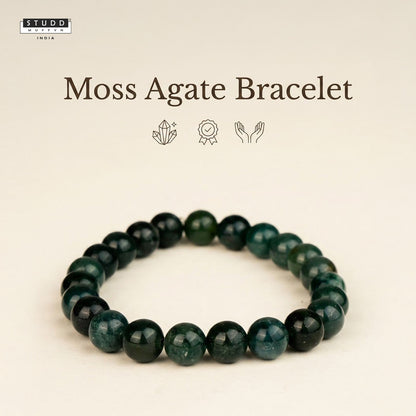Moss Agate Crystal Bracelet