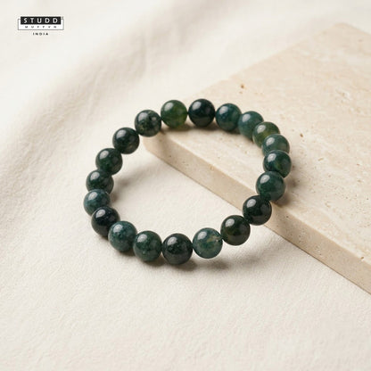 Moss Agate Crystal Bracelet