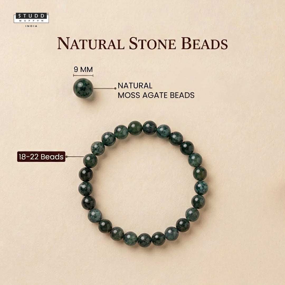 Moss Agate Crystal Bracelet