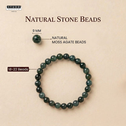 Moss Agate Crystal Bracelet
