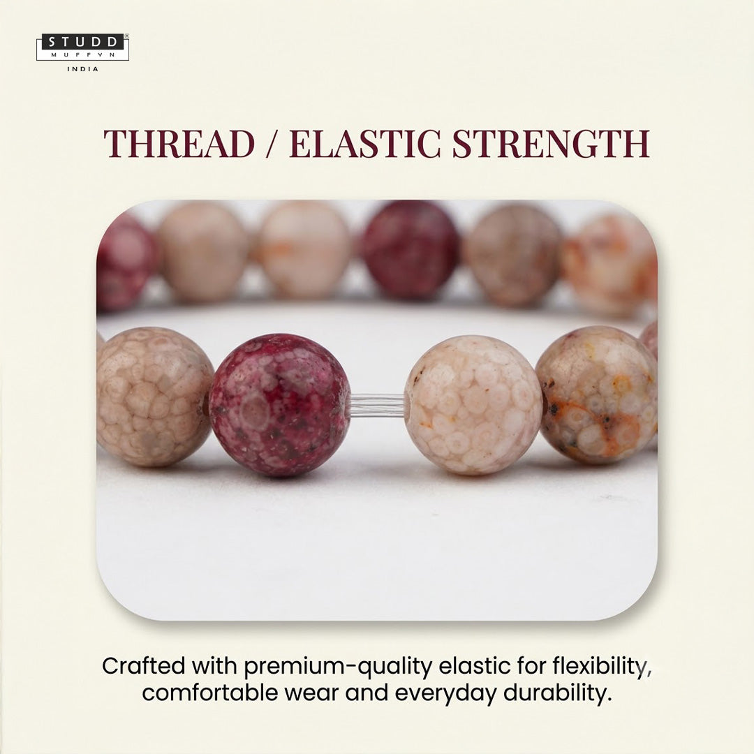 Pink Llanite Crystal Bracelet
