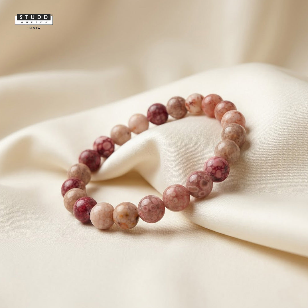 Pink Llanite Crystal Bracelet