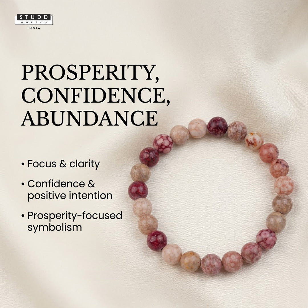 Pink Llanite Crystal Bracelet