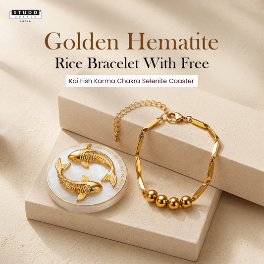 Golden Hematite Rice Bracelet