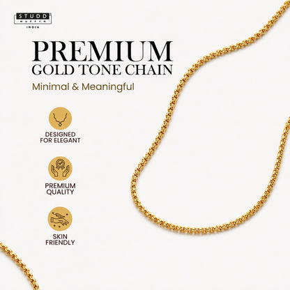 Golden Boxer Chain – 24K Gold Tone