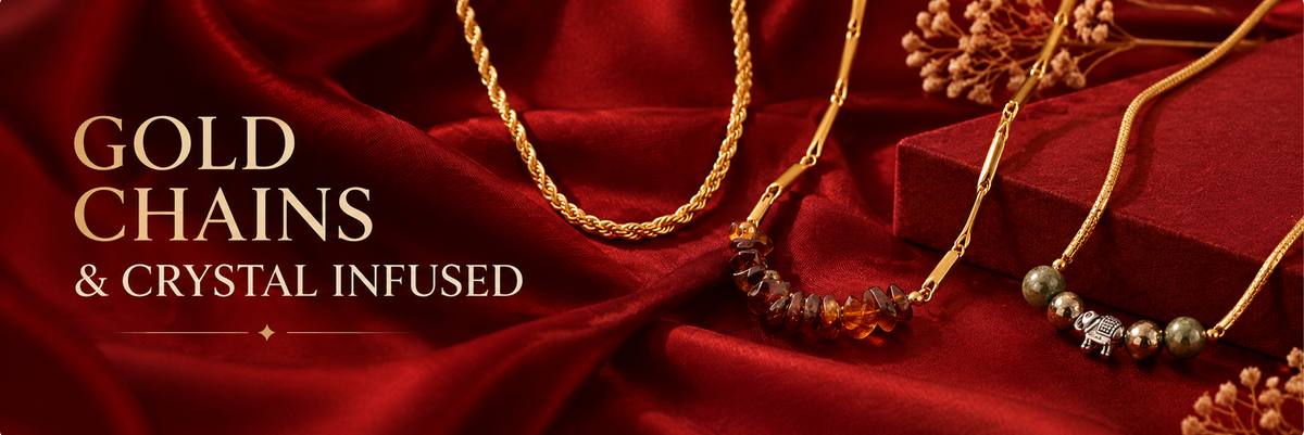 Gold Chains & Crystal Infused
