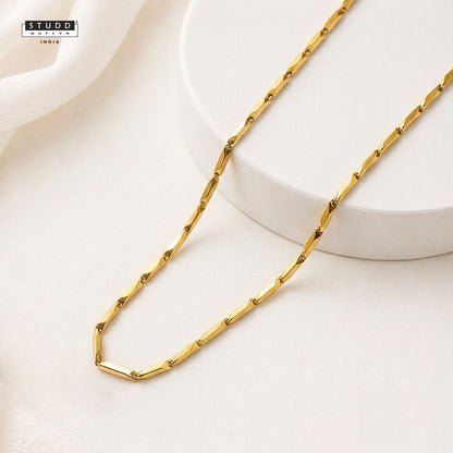 Golden Rice Chain - 24K Gold Tone Plated [ Pack of 2 ]