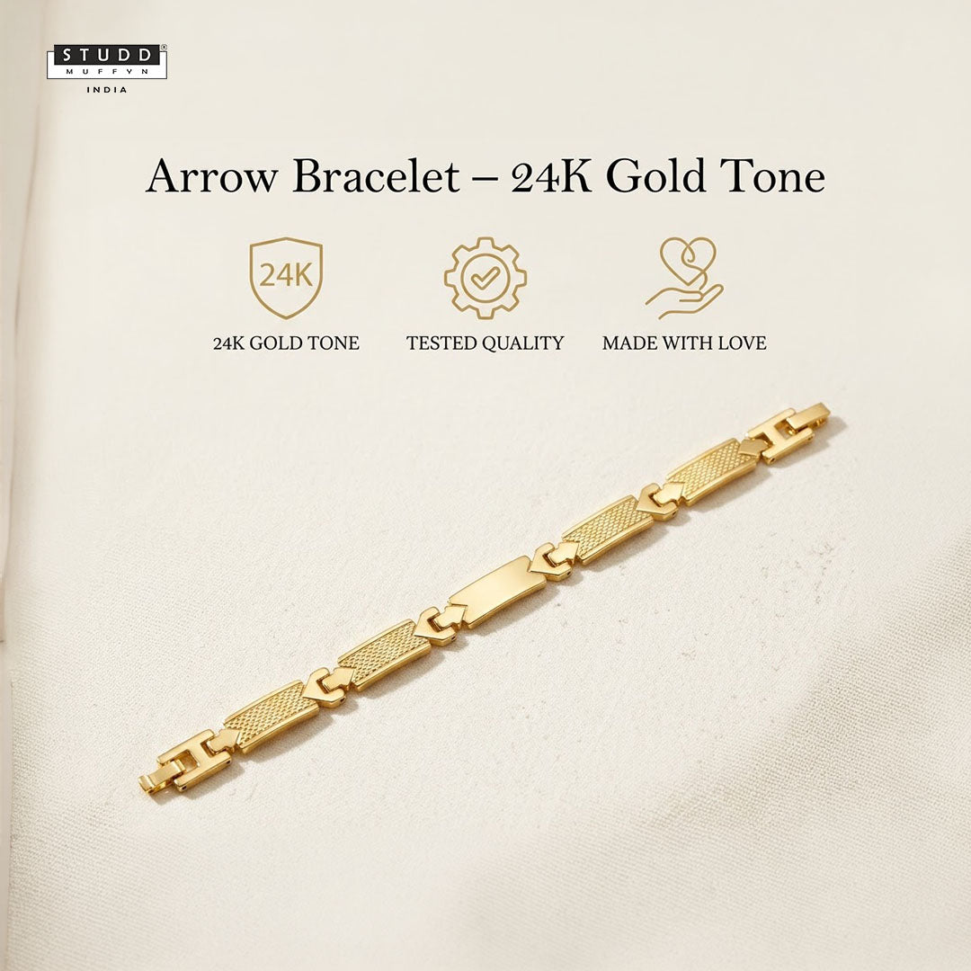 Arrow Bracelet – 24K Gold Tone