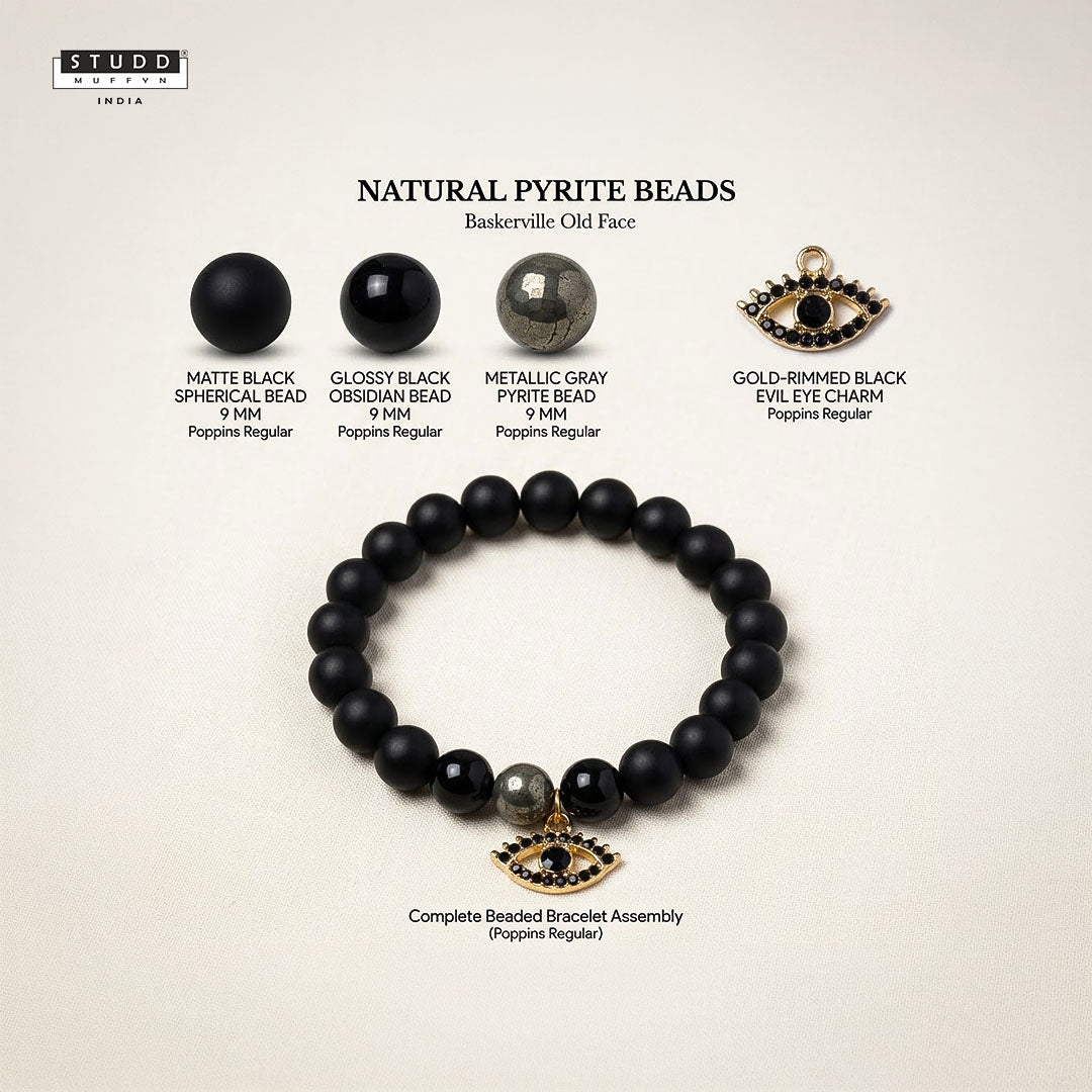 Richie Rich Black Evil Eye Charm Bracelet