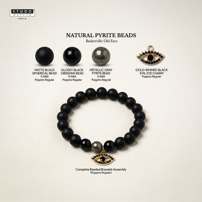 Richie Rich Black Evil Eye Charm Bracelet