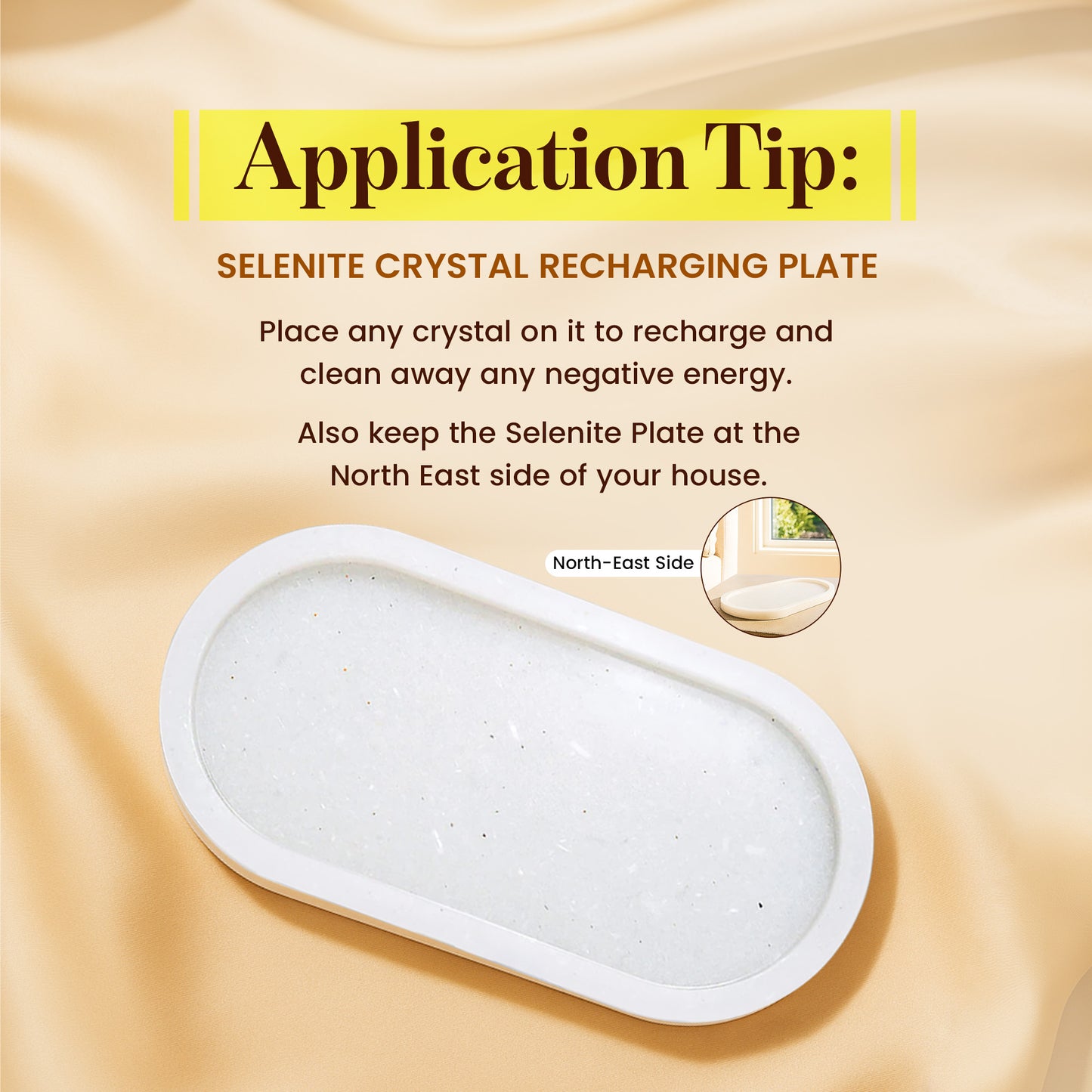 Selenite Crystal Recharging Plate