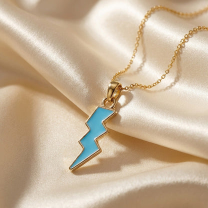 Thunder Pendant  - 24K Gold Tone