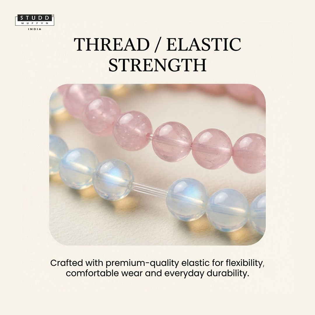 Rose Quartz & Opalite Bracelet Combo | Love & Peace