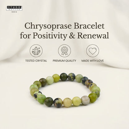 Chrysoprase Bracelet — for Positivity & Renewal