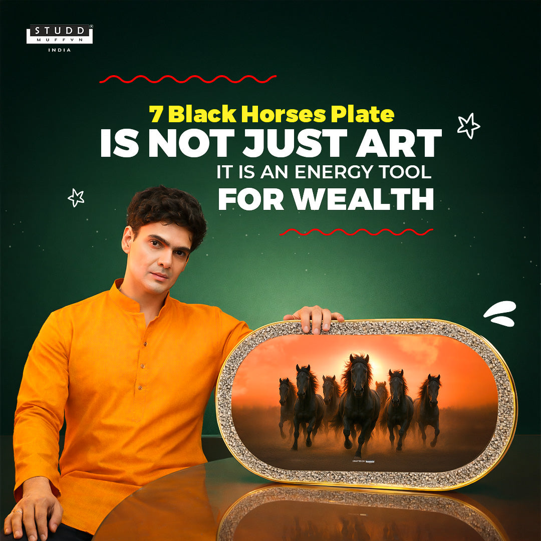 7 Black Horses Pyrite Plate [Capsule Frame]