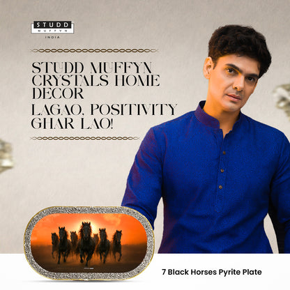 7 Black Horses Pyrite Plate [Capsule Frame]