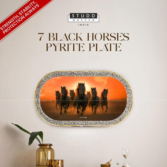 7 Black Horses Pyrite Plate [Capsule Frame]