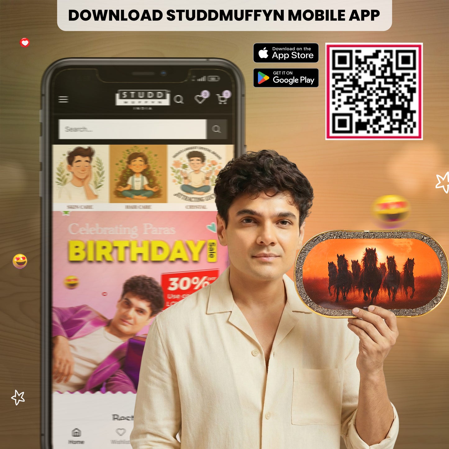 7 Black Horses Pyrite Plate [Capsule Frame]