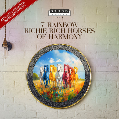 7 Rainbow Richie Rich Horses of Harmony [Round Shape]