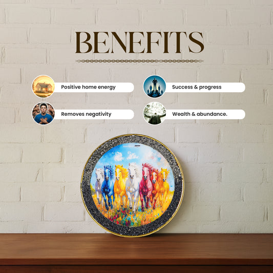 7 Rainbow Richie Rich Horses of Harmony [Round Shape]