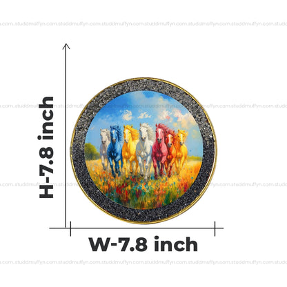 7 Rainbow Richie Rich Horses of Harmony [Round Shape]