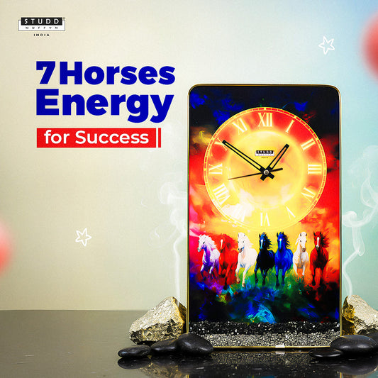 7 Running Rainbow Horses Richie Rich Clock