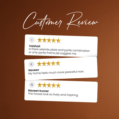 7 White Horses Pyrite Plate [Capsule Frame]