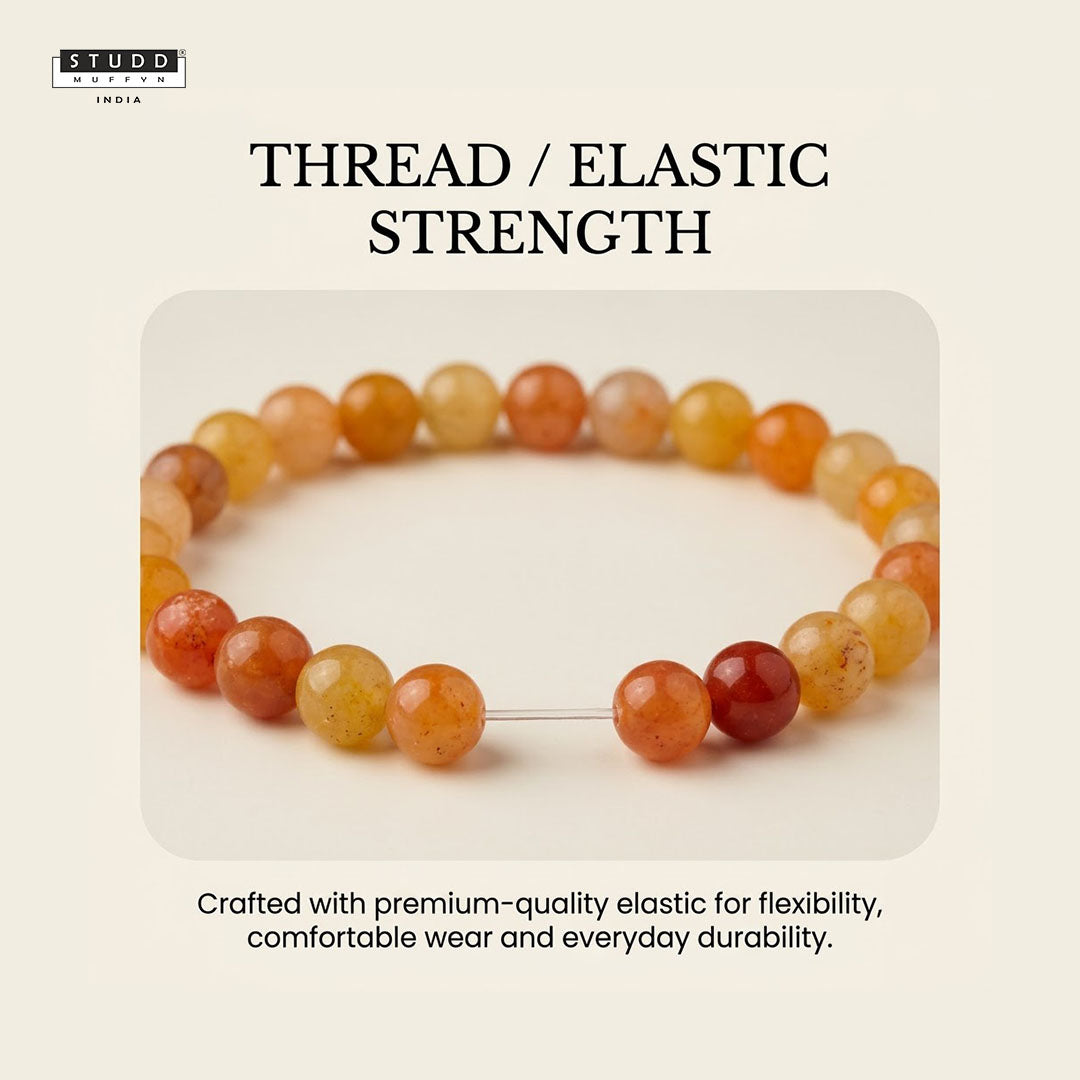 Red Aventurine Bracelet — for Confidence & Motivation