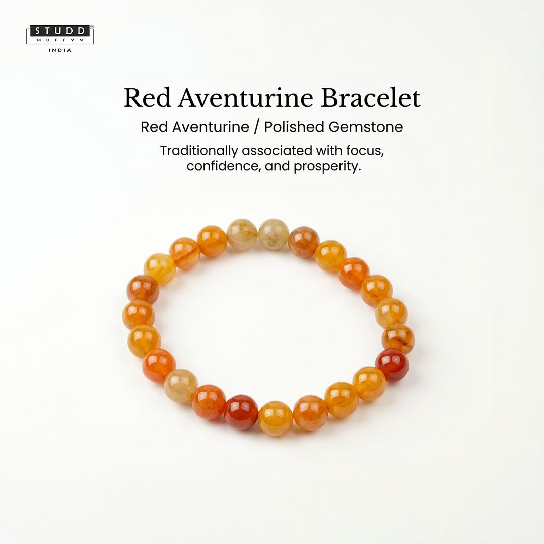 Red Aventurine Bracelet — for Confidence & Motivation