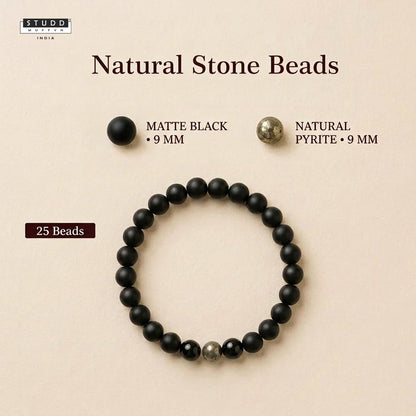 Richie Rich Black Bead Bracelet