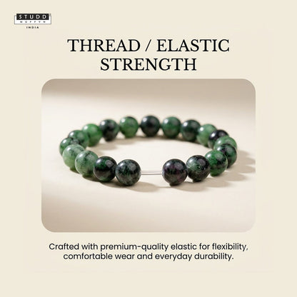 Ruby Zoisite Bracelet – for Growth & Balance