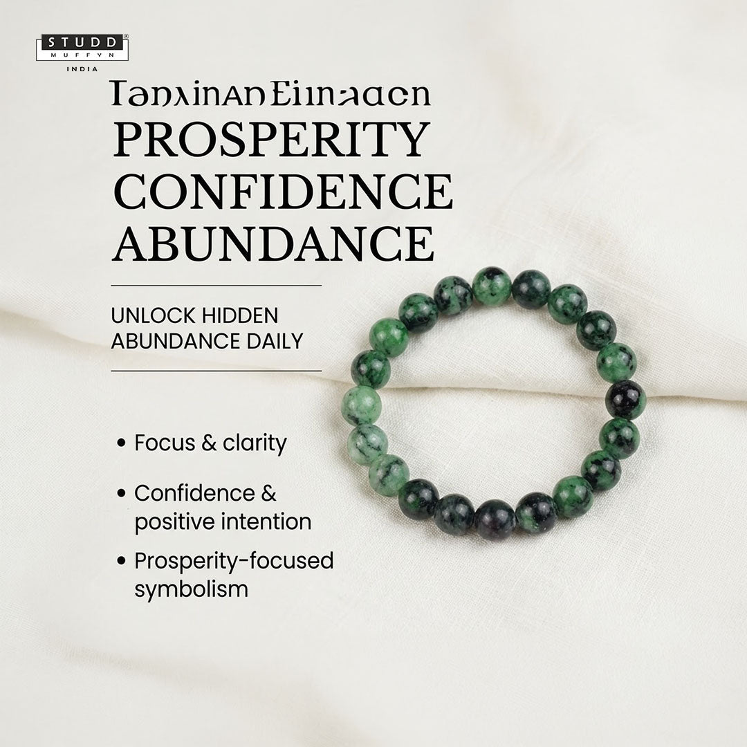 Ruby Zoisite Bracelet – for Growth & Balance