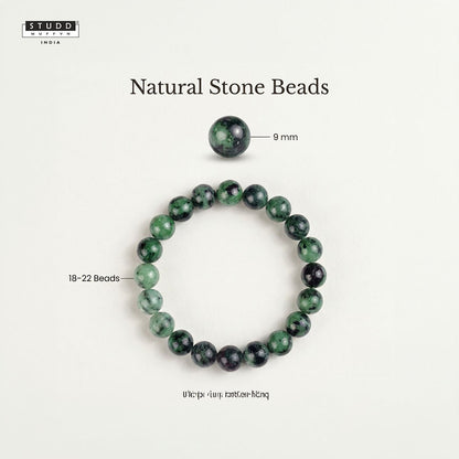 Ruby Zoisite Bracelet – for Growth & Balance