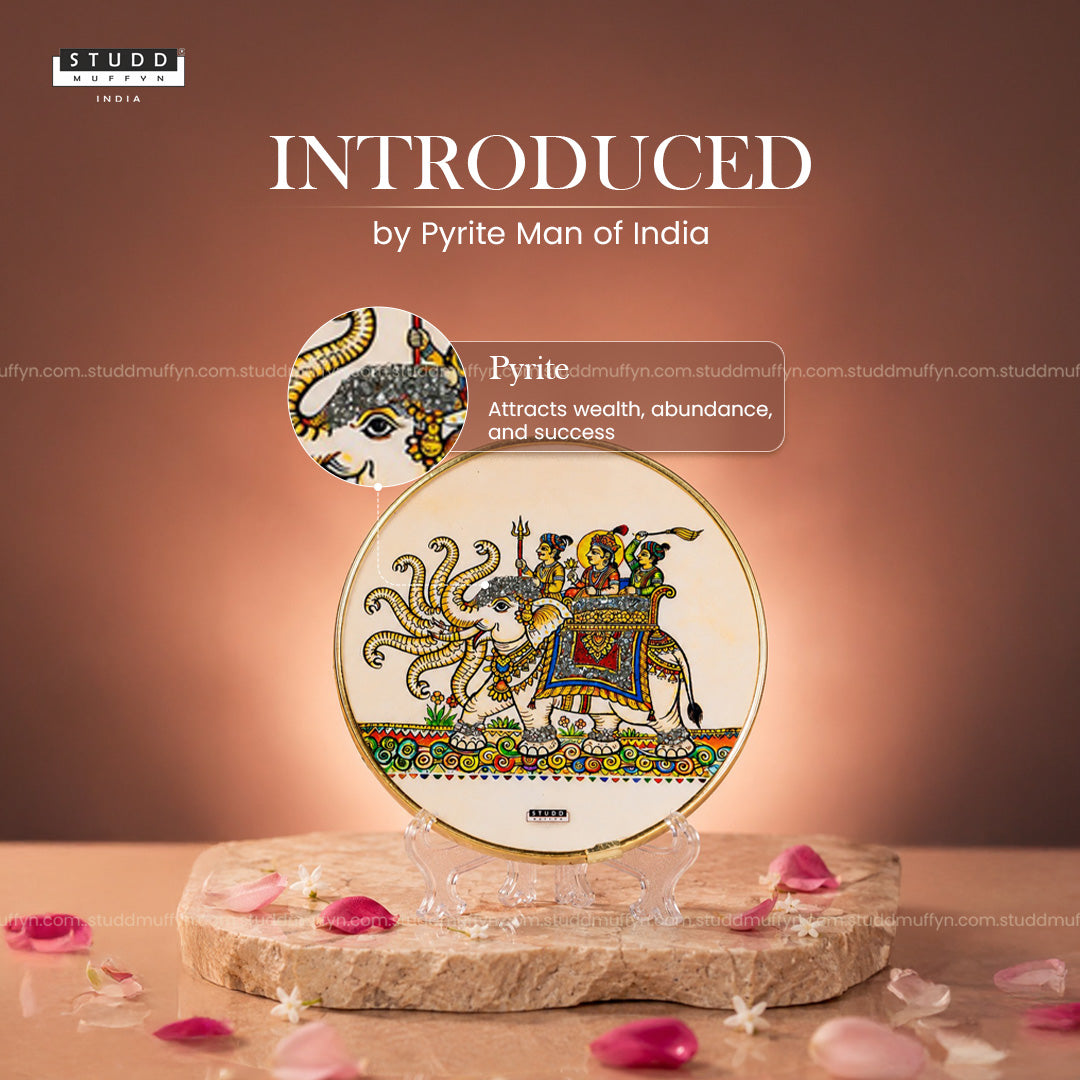 Airavata of Abundance Pyrite Chakra