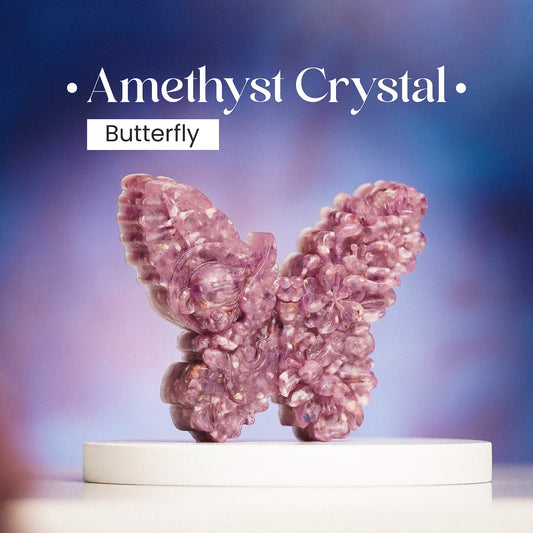 Amethyst Crystal Butterfly