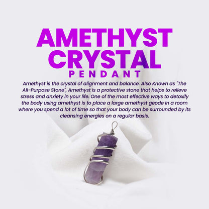 Amethyst Crystal Pendant