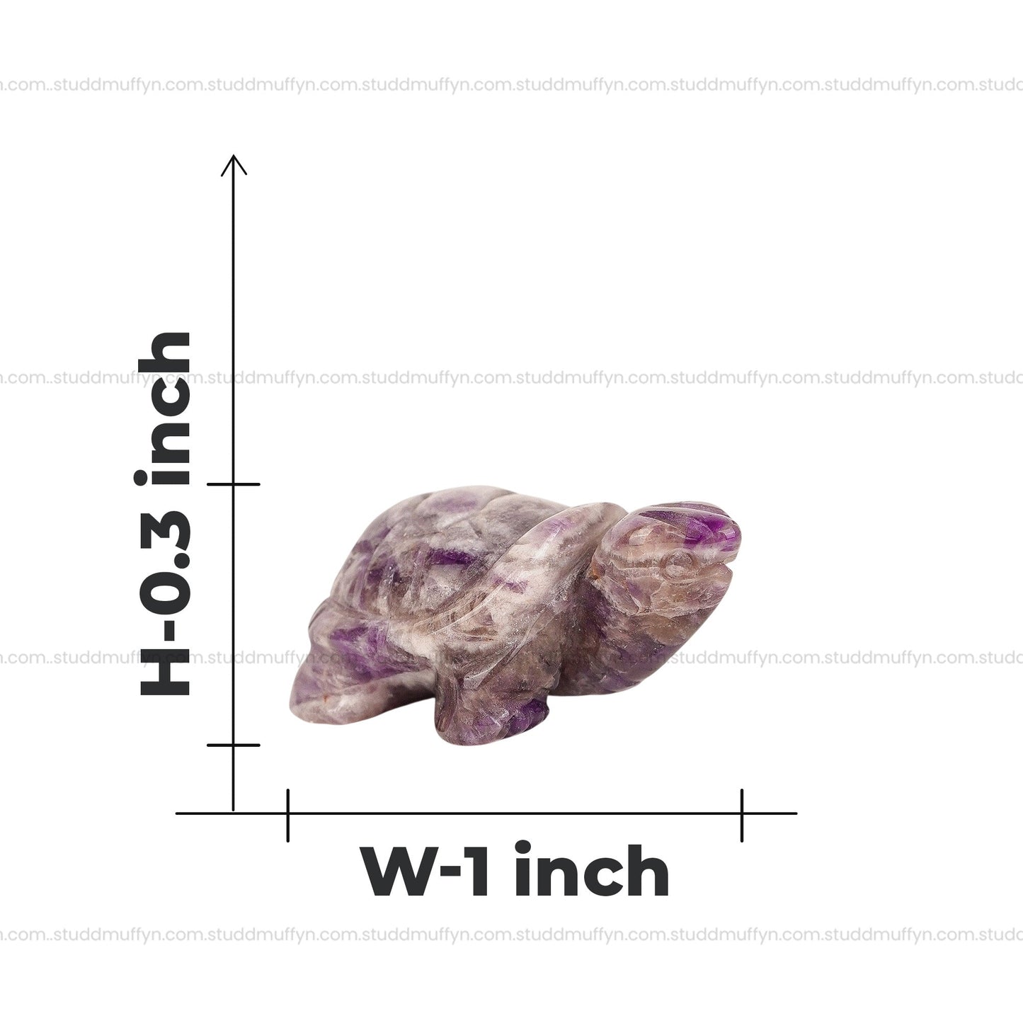 Amethyst Crystal Tortoise| Miniature Series