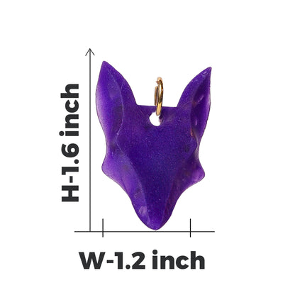 Amethyst Fox Pendent