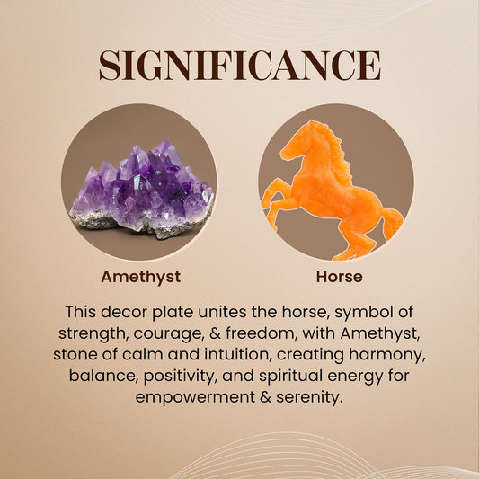 Amethyst 3D Horse Plate By Studd Muffyn