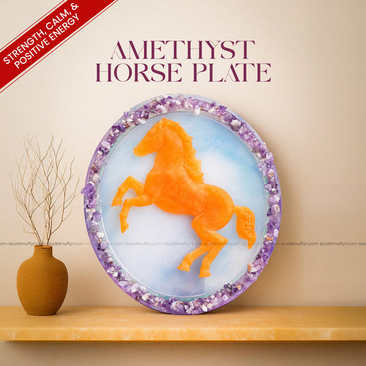 Amethyst 3D Horse Plate By Studd Muffyn