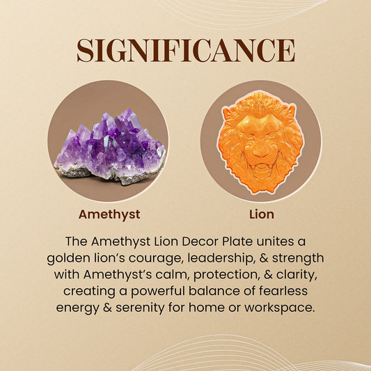 Amethyst 3D Lion Plate by Studd Muffyn