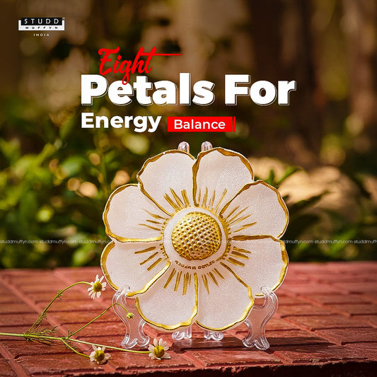 Ashta Petal Selenite Plate