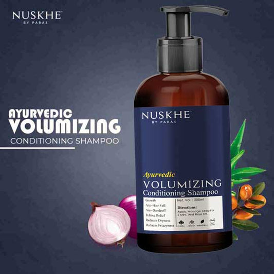Nuskhe by Paras Ayurvedic Volumizing Conditioning Shampoo For Frizz Free & Stronger Hair ( 200 ml - Unisex )