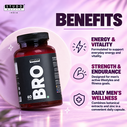 Shilajit x Ashwagandha Complex | BRO! 60 Capsules for Men
